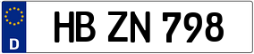 Trailer License Plate